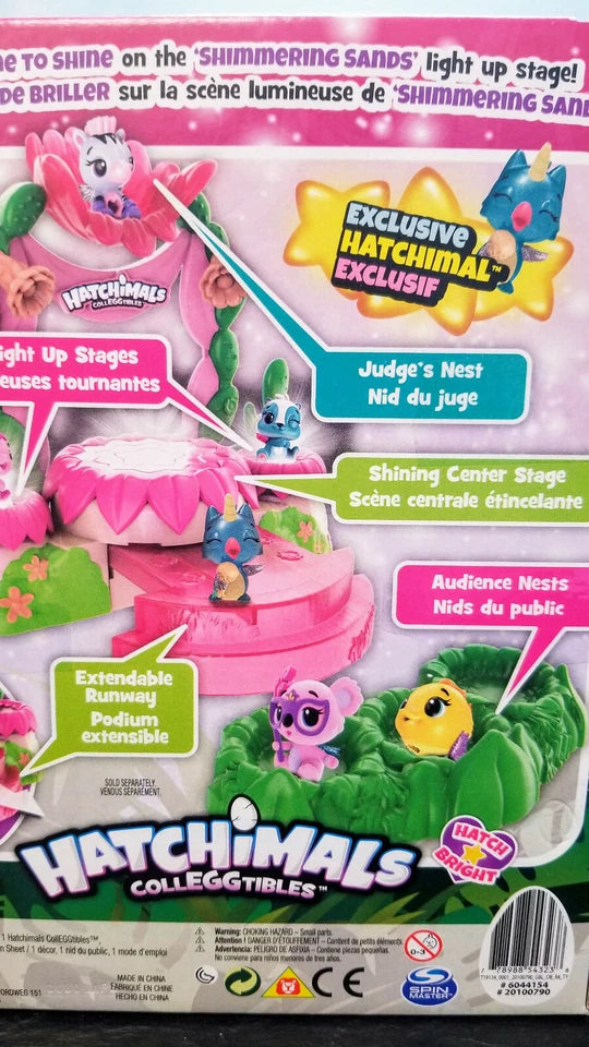 Hatchimals CollEGGtibles New Talent Show Spinning Light Up Stage Hatch Bright